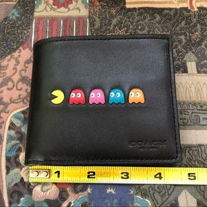2016 Coach LIMITED EDITION Pac-Man Black Leather